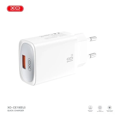 XO CE19 QC18W 1USB-A Hızlı Şarj Adaptörü